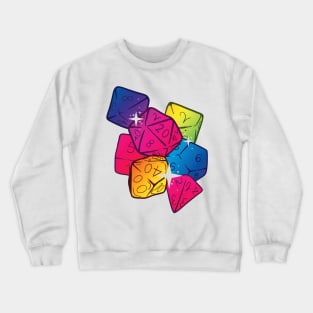 Rainbow Dice Bundle DnD Dungeons and Dragons Nerdy TTRPG Tabletop Gaming Game Gamer Crewneck Sweatshirt